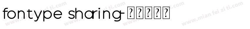 fontype sharing字体转换